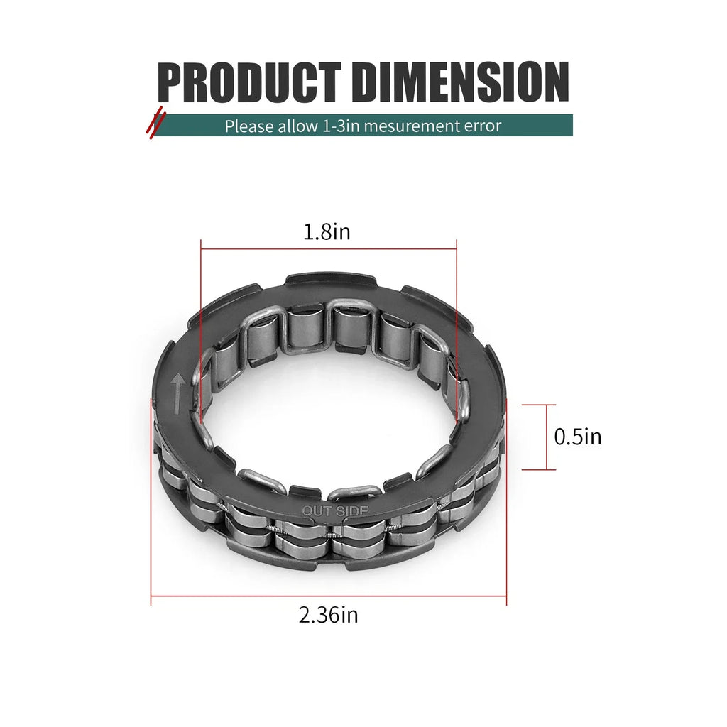 Clutch Hub OneWay Bearing Yamaha Grizzly Rhino 660/700