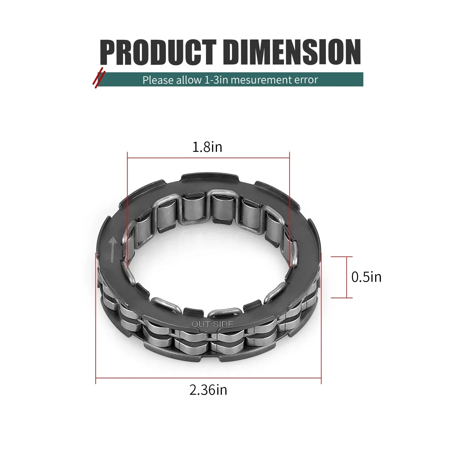 Clutch Hub OneWay Bearing Yamaha Grizzly Rhino 660/700