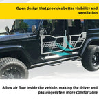 Set of 4 Tubular Doors for Jeep Wrangler JK (2007–2018) Textured Finish