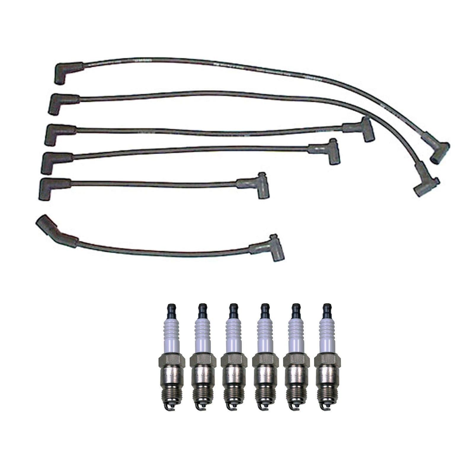 Denso Wire Set & 6 U-Groove Spark Plugs for Checker Chevy GMC (4.1L)