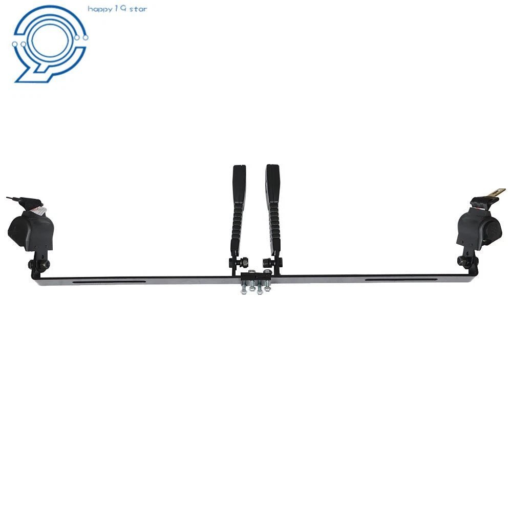 2 Retractable Golf Cart Seat Belts & Bracket Kit for E-Z-GO Yamaha Club Car