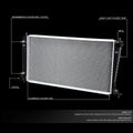 Aluminum Core Radiator for Ford F150/Super Duty (1997–2004) DPI 2136