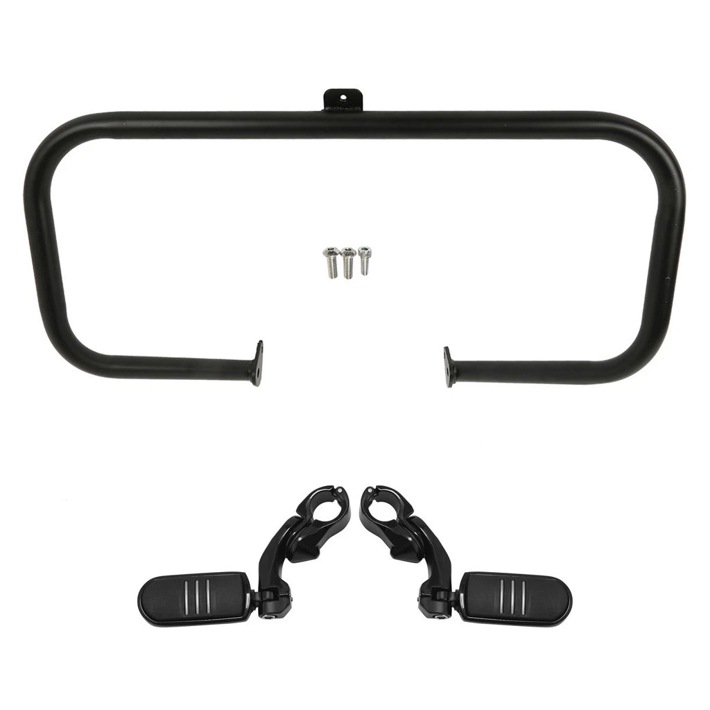 Engine Guard Highway Crash Bar Foot Pegs for Harley Street Glide (1997–2008)