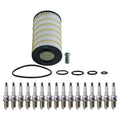 Wix Engine Oil Filter & NGK 16 Platinum Spark Plugs for W203 C55 AMG (2001–2007)
