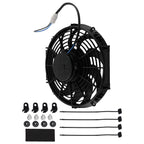 12" Electric Radiator Cooling Fan Assembly Universal 12V 180W Aluminum