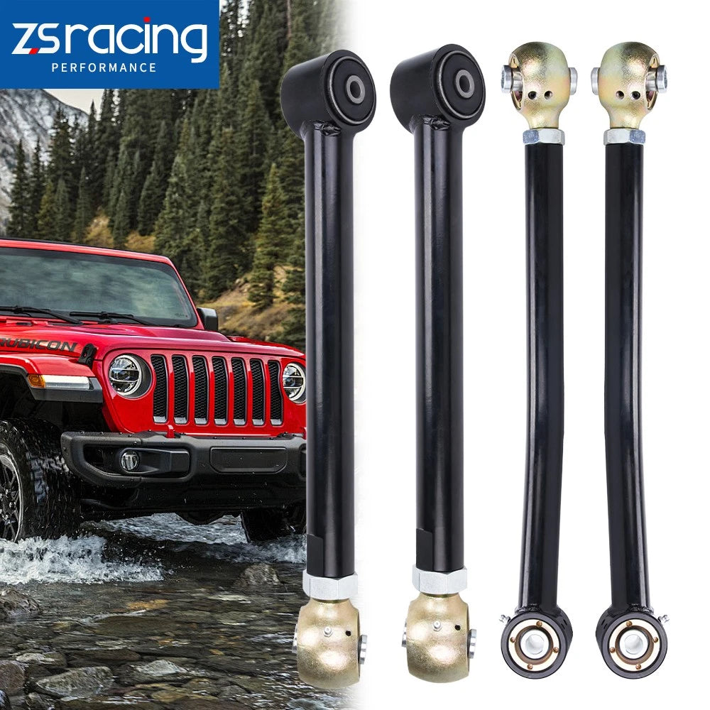 Set of 4 Adjustable Rear Upper & Lower Control Arms for Jeep Wrangler JK (2007–2018)