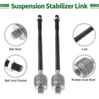 8 Pcs Front Suspension Kit Tie Rod Ends Sway Bar Link for Ford 