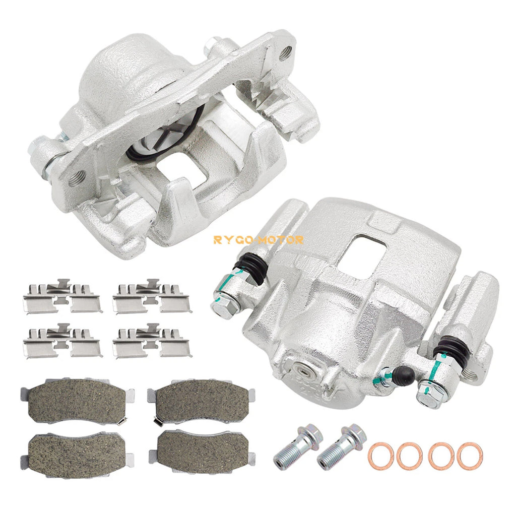 Front Brake Calipers & Ceramic Pads Kit for Honda Big Red MUV700 (2009–2013)