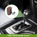 Gear Shift Knob Cover for Dodge Journey (2011–2020) Brown Carbon Fiber Black