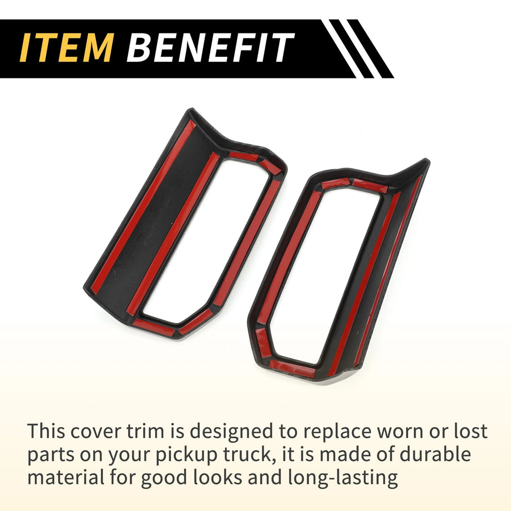 Set of 2 Carbon Fiber Dashboard Side Air Vent Trim for Toyota Tacoma (2024)