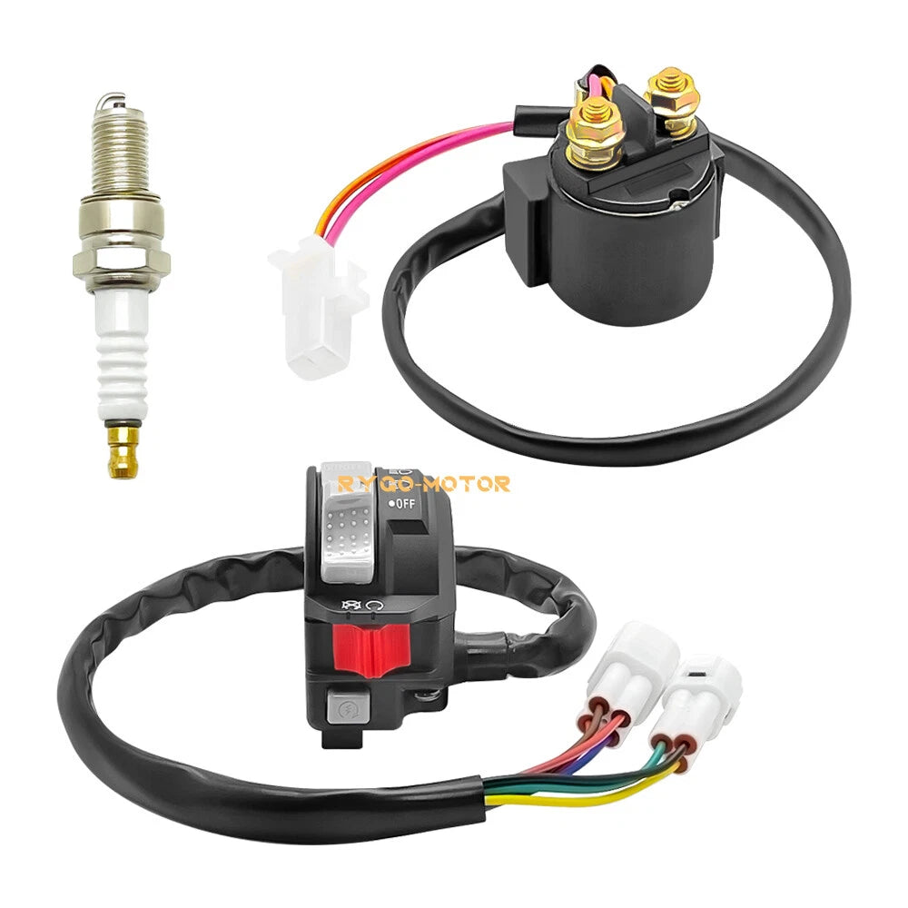 Handlebar Switch & Starter Solenoid Relay & Spark for Yamaha Warrior 350 (2002–2003)