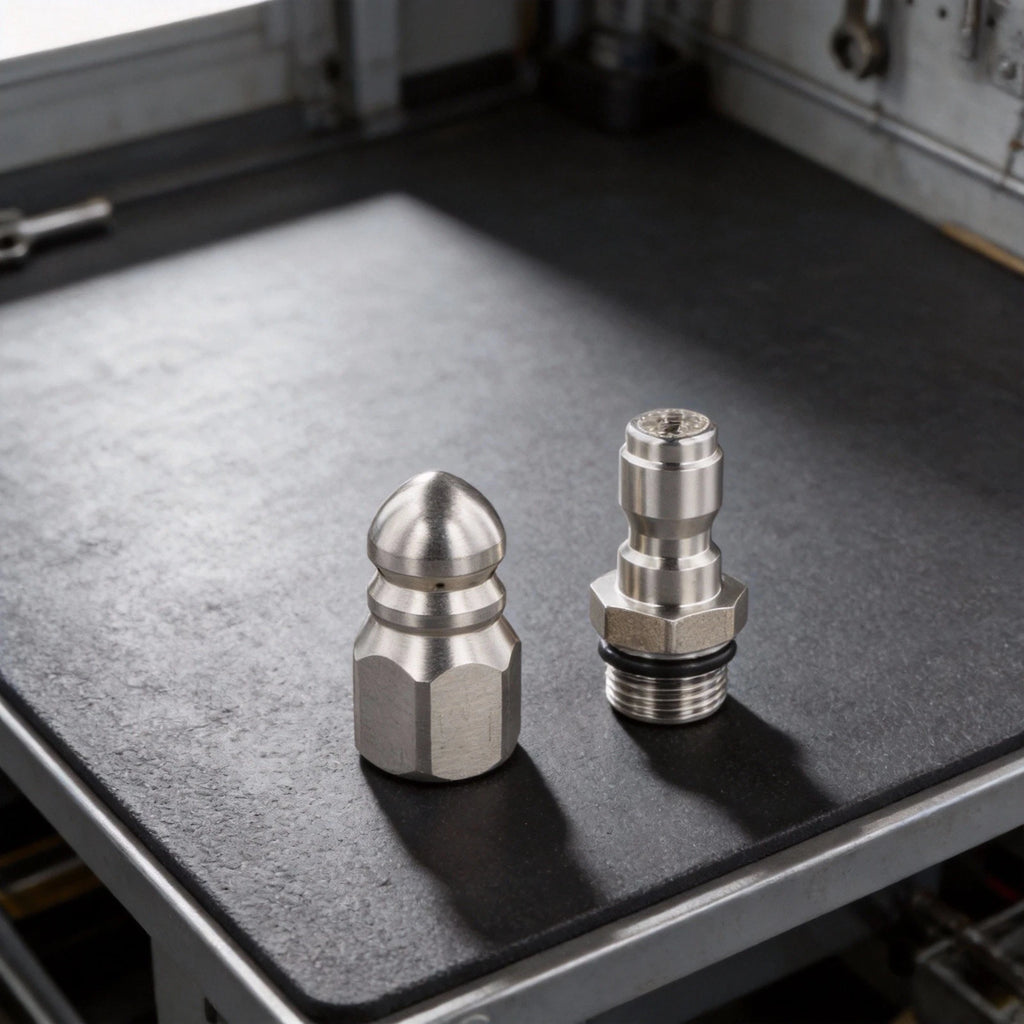 Stainless Steel Sewer Jet Nozzle Set for Effective Pipe Cleaning (5000 PSI)