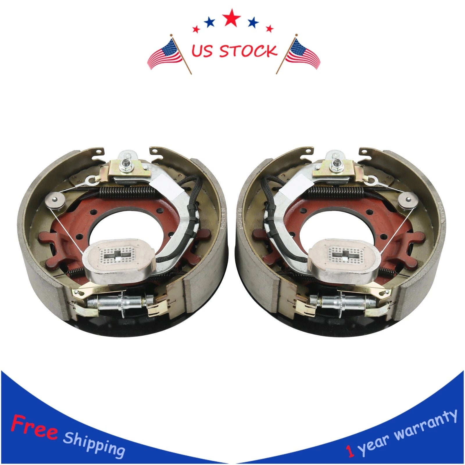 Pair of Electric Brake Backing Plates for Dexter Trailer (10K)