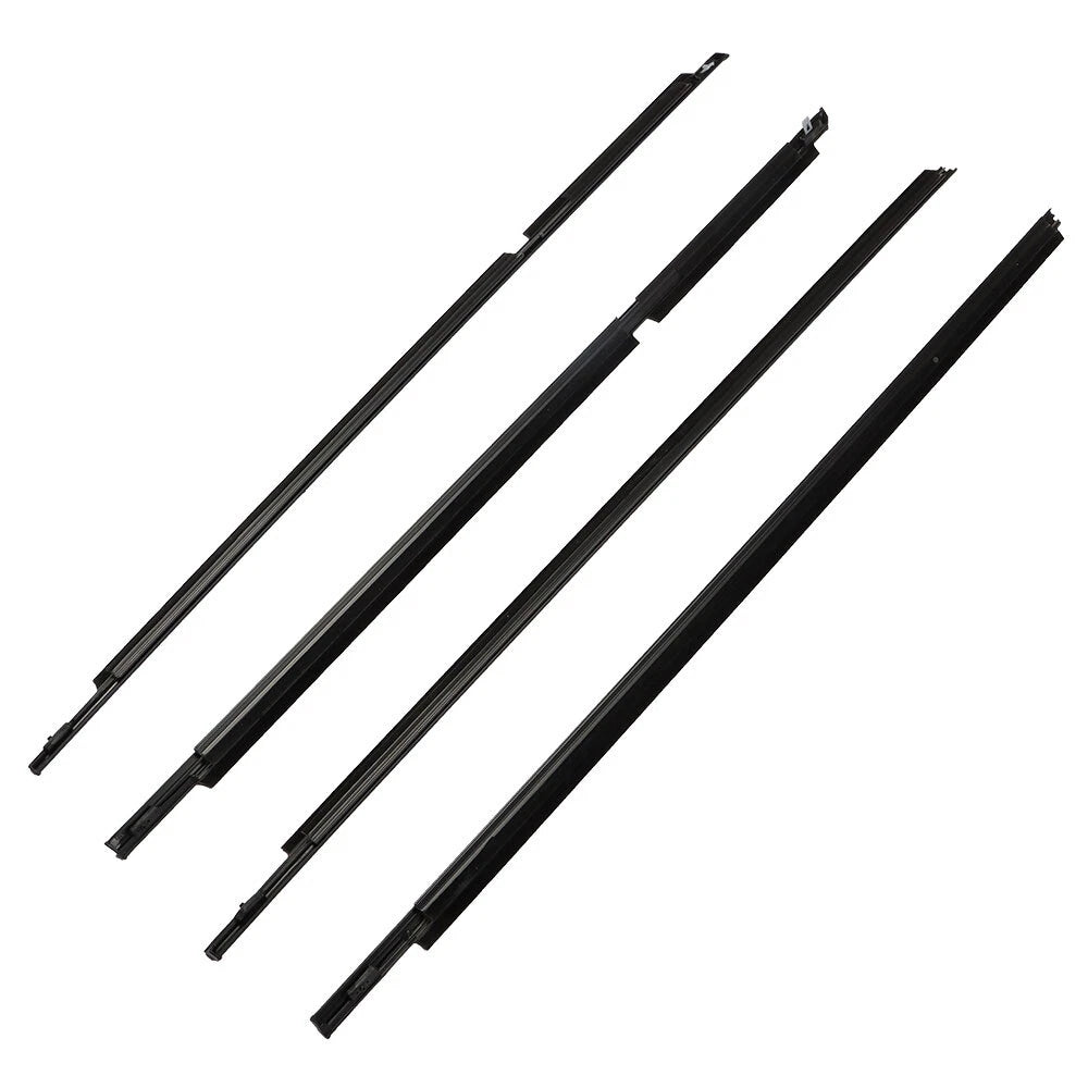 Black Outer Window Weatherstrip Molding Trim Seals for Toyota 4Runner (2003-2009)