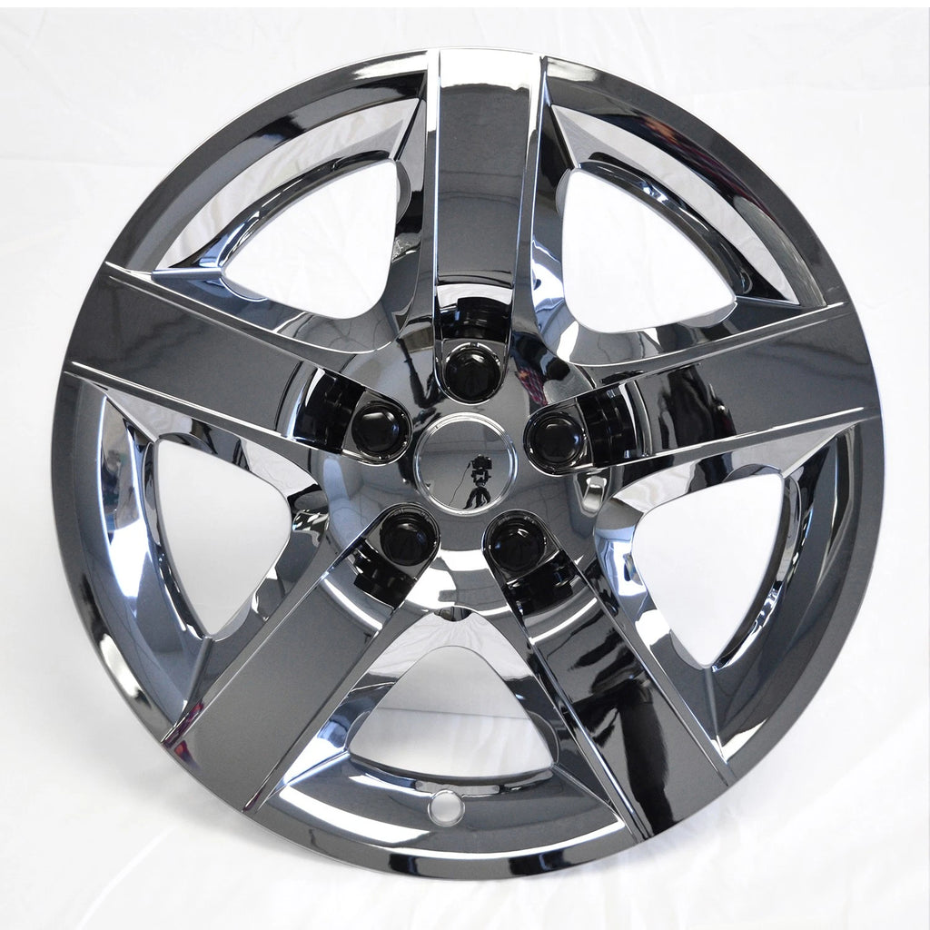 Set of Four Chrome Hubcap Wheel Covers for 2008-2012 Chevy Malibu (17")