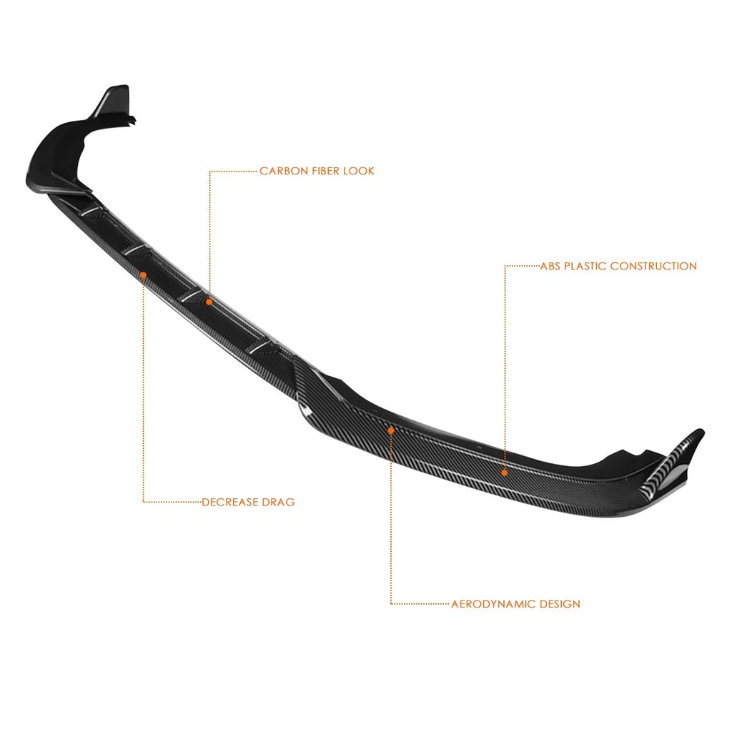 Carbon Look Front Bumper Splitter Lip for Honda Fit (2018–2020)