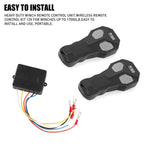 Wireless Winch Remote Control Kit for Jeep Truck ATV SUV (12V)