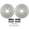 Set of 2 Bosch Front Vented Rotors & Ceramic Brake Pads for Cadillac GMC
