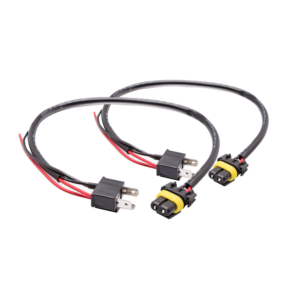 9006 to H4 Headlight Retrofit Adapter Wires for Conversion (2010-2020)