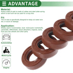 Set of 5 Oil Seal Rotary Shaft Seal FKM Rubber 20x35x10mm
