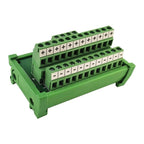 Power Terminal Block Splitter Board 2 Input 12 Output for PLC Motor Control