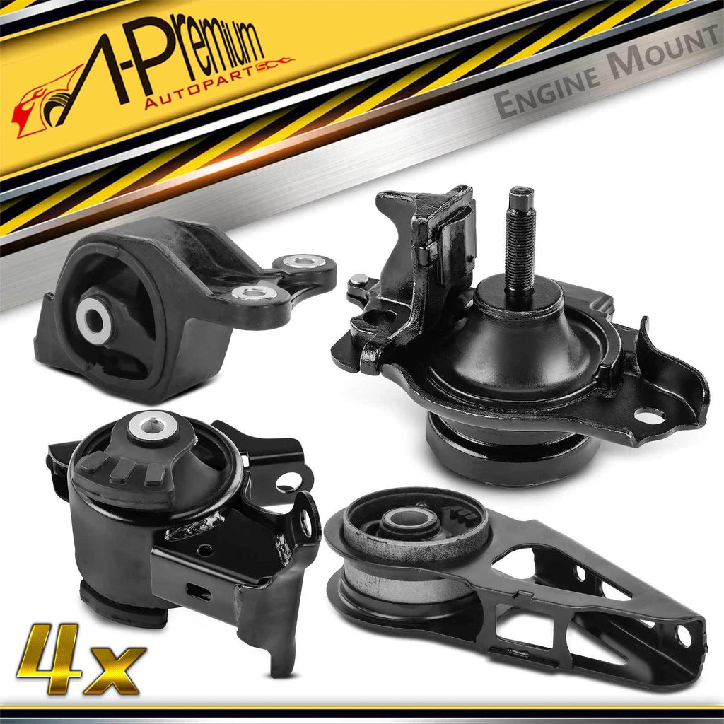 Set of 4 Engine Motor & Transmission Mounts for Honda Fit (2007–2008)
