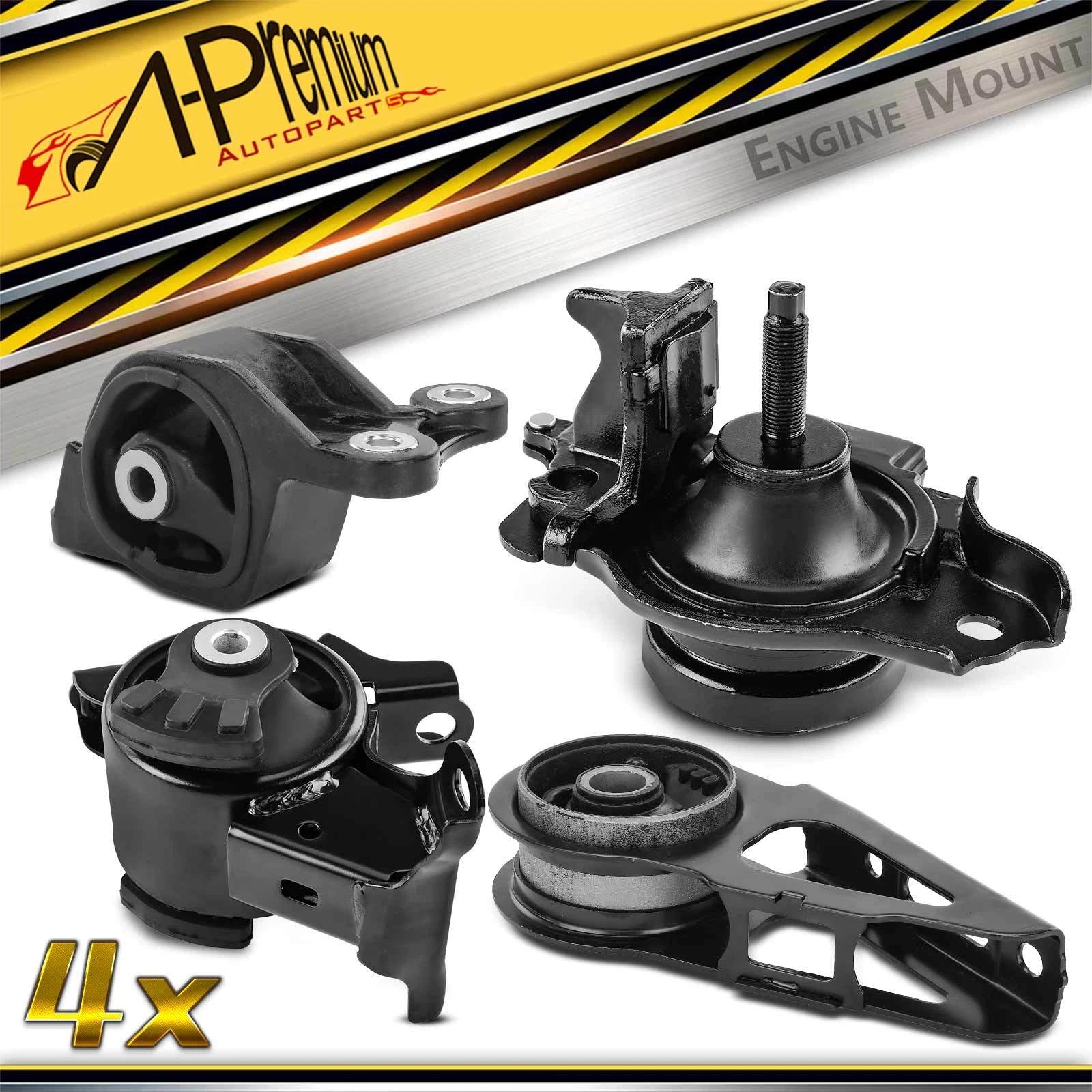 Set of 4 Engine Motor & Transmission Mounts for Honda Fit (2007–2008)