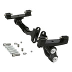 Black Adjustable Rear Footboard Mount for Harley Road King 1993-2025