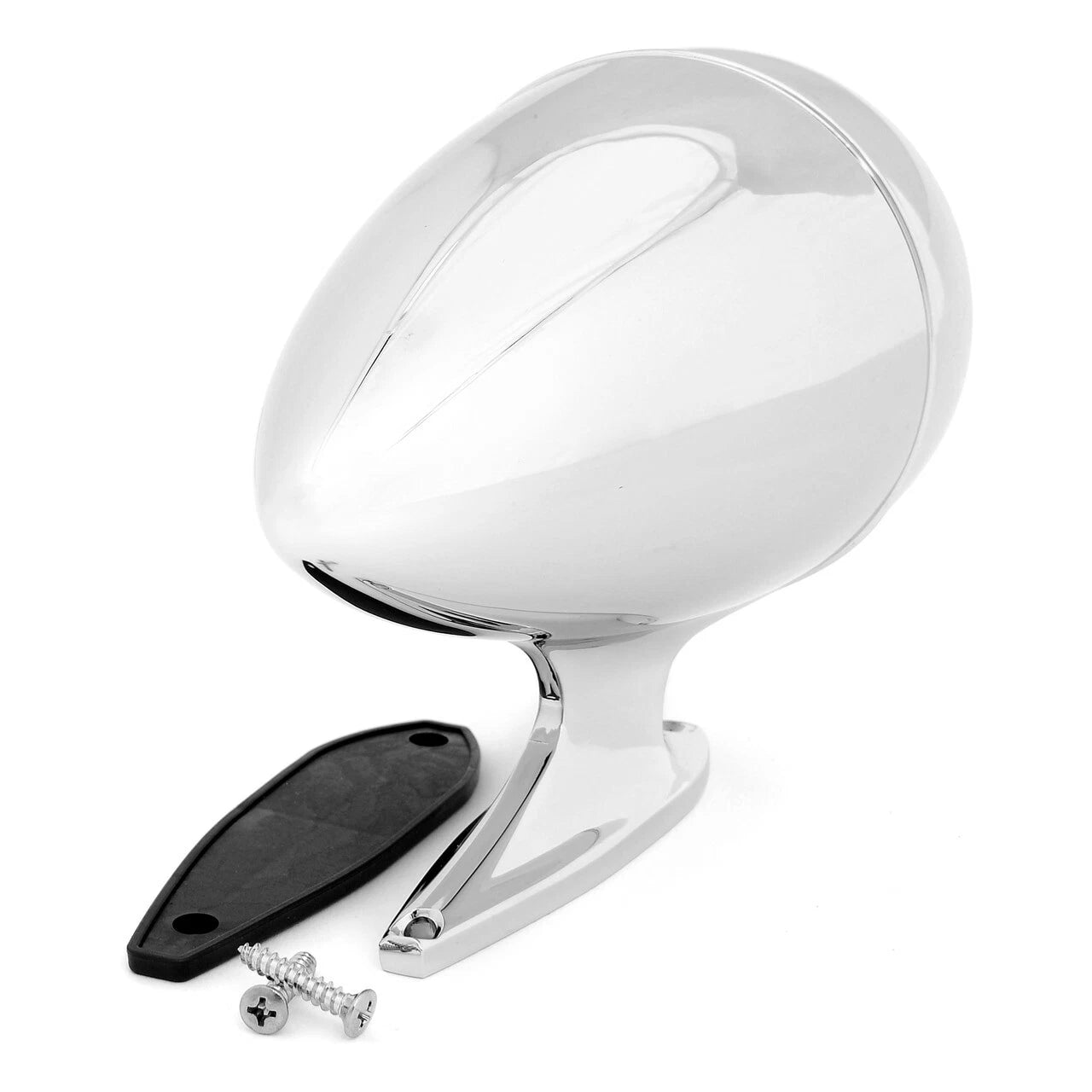 Chrome Bullet Style Short Base Mirror LH for 1965–1968 Ford Mustang