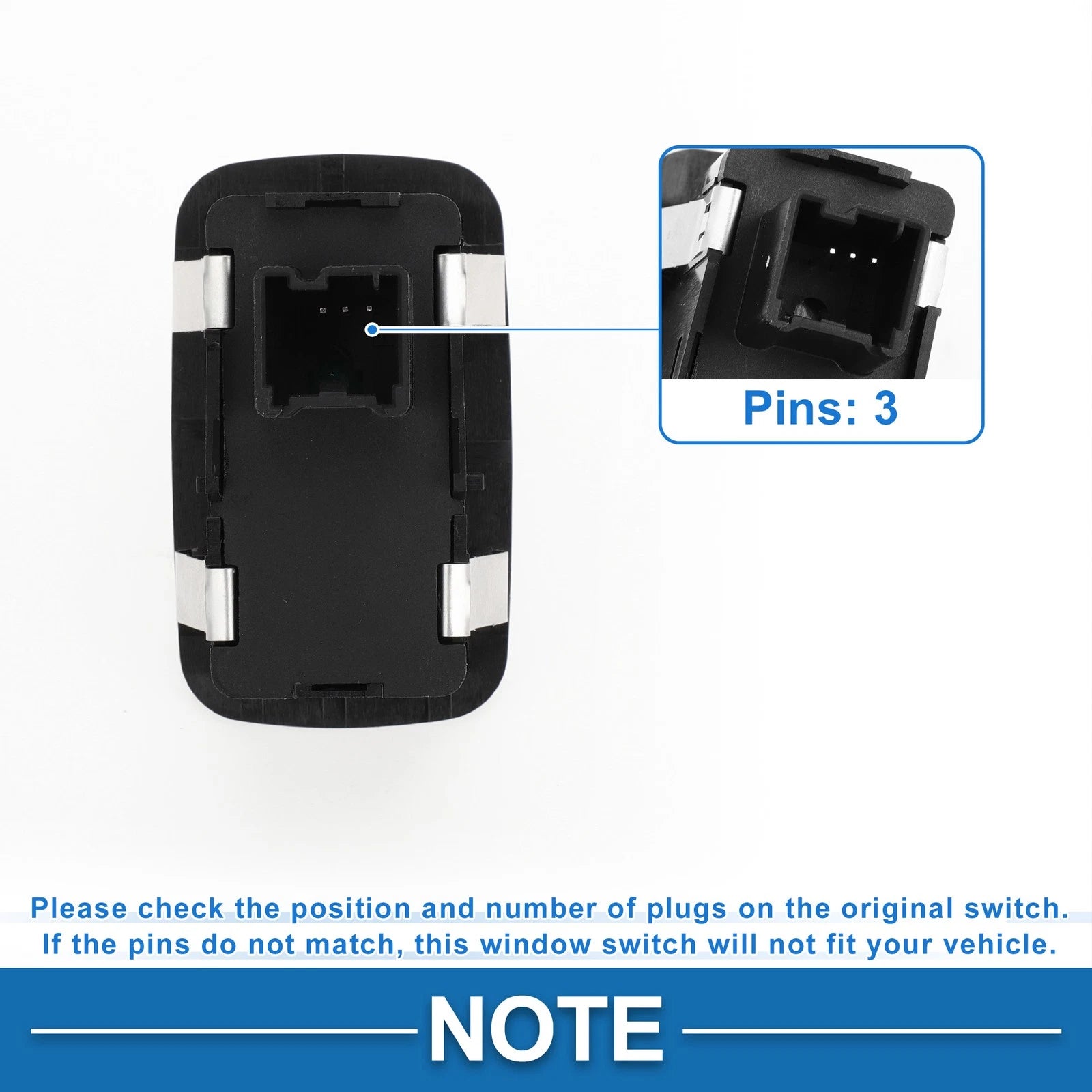 Rear Power Window Switch for Dodge Grand Caravan, Chrysler No. 4602927AA 