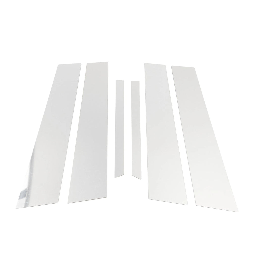 6 Pcs Door Pillar Window Trim for Mercedes E-Class (2010–2015) Chrome