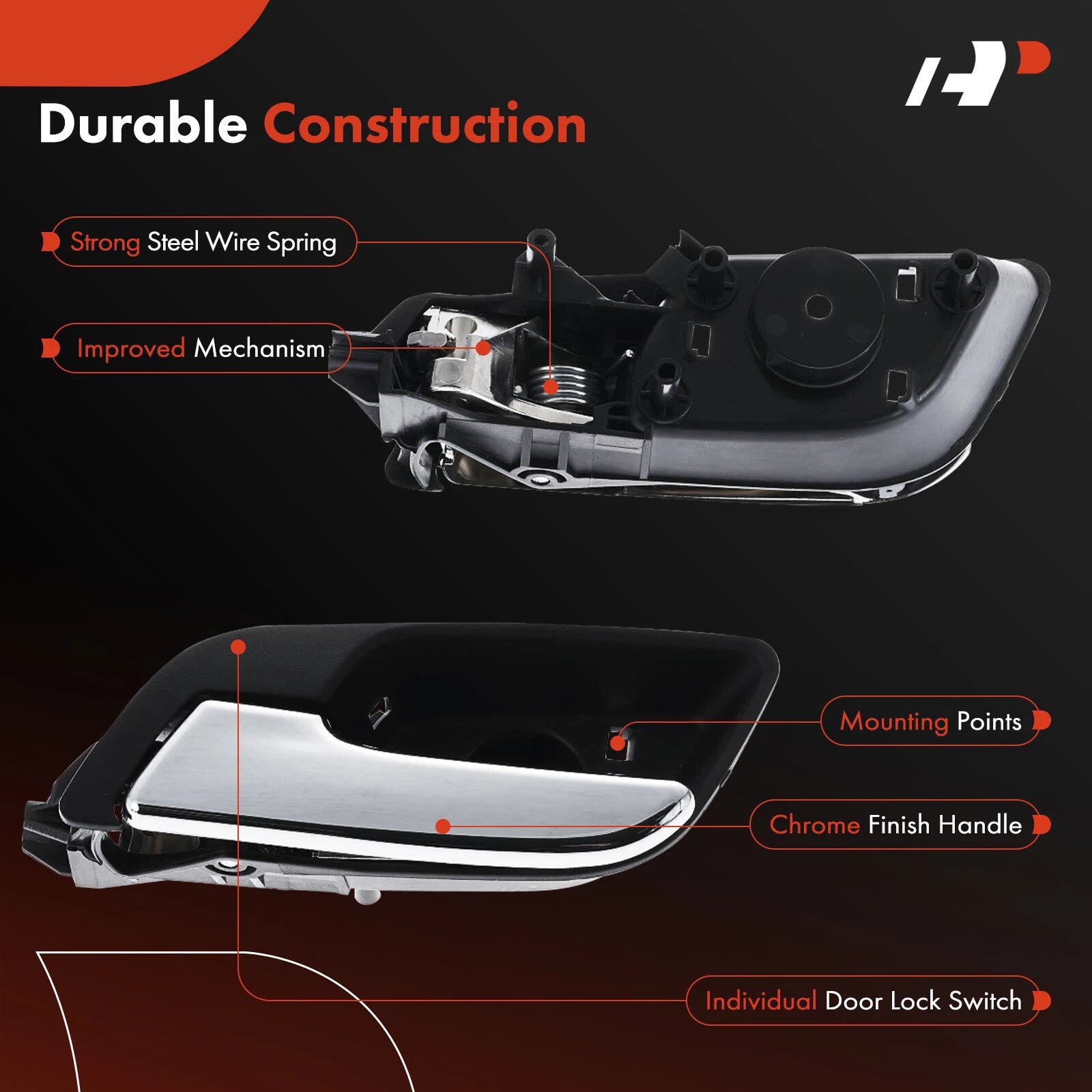 Left Interior Door Handle for Chevy Equinox Malibu Impala (2010â2017)