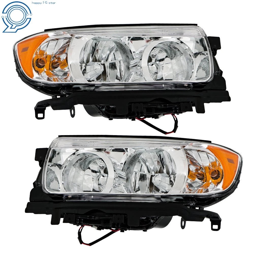 Halogen Headlight Set for Subaru Forester (2006-2008) w/Bulb Left Right