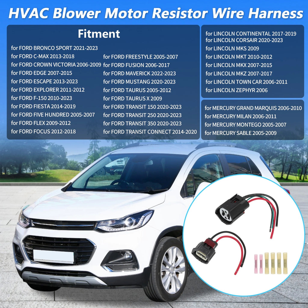 HVAC Blower Motor Resistor Wire Harness for Ford (No.9U2Z14S411LB/WPT-1361)