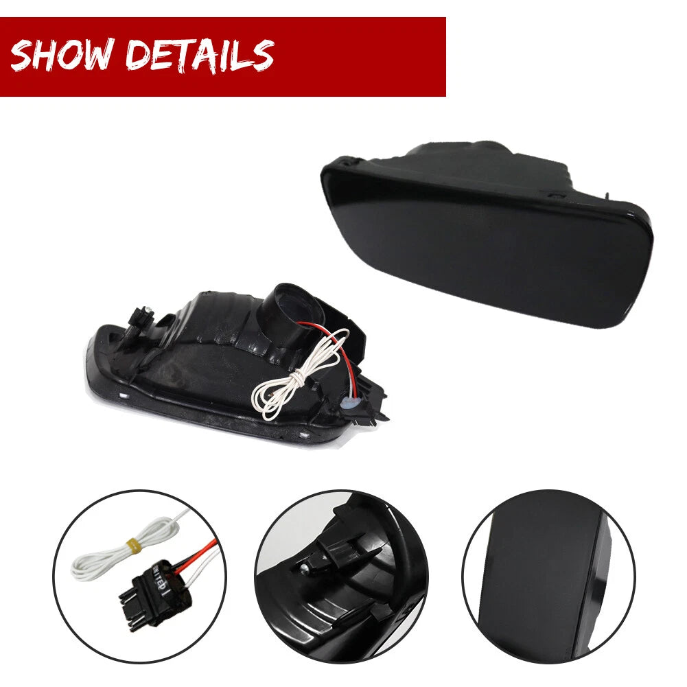 Smoked Lens LED Amber White Signal Parking Lights for Toyota Tacoma (2001–2004)