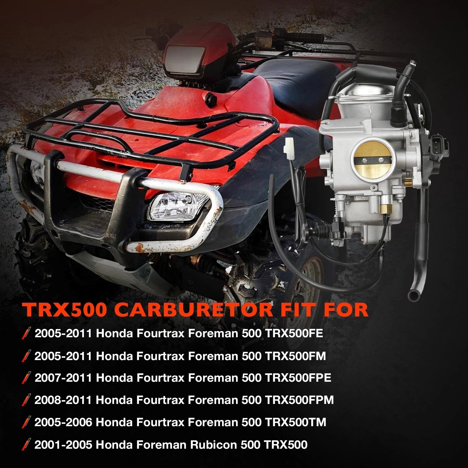Carburetor Kit for Honda Fourtrax Foreman Rubicon 500 (2001-2011)