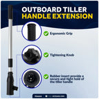 Telescopic Tiller Extension Handle for Outboard & Trolling (17.5"–25")