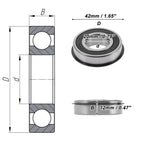 6004NR2RS Deep Groove Ball Bearing for Scooter Skateboard Wheel (20x42x12mm)
