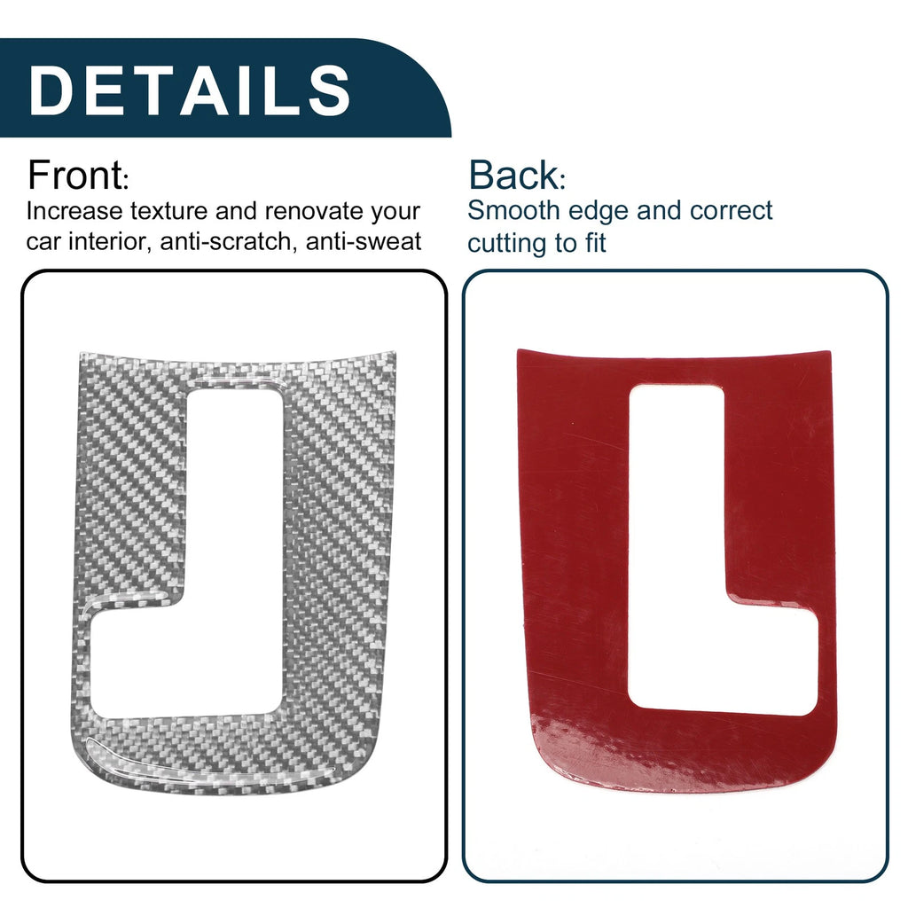 ABS Gear Shift Knob Cover Decal for Subaru Impreza (2012–2014) Silver Tone