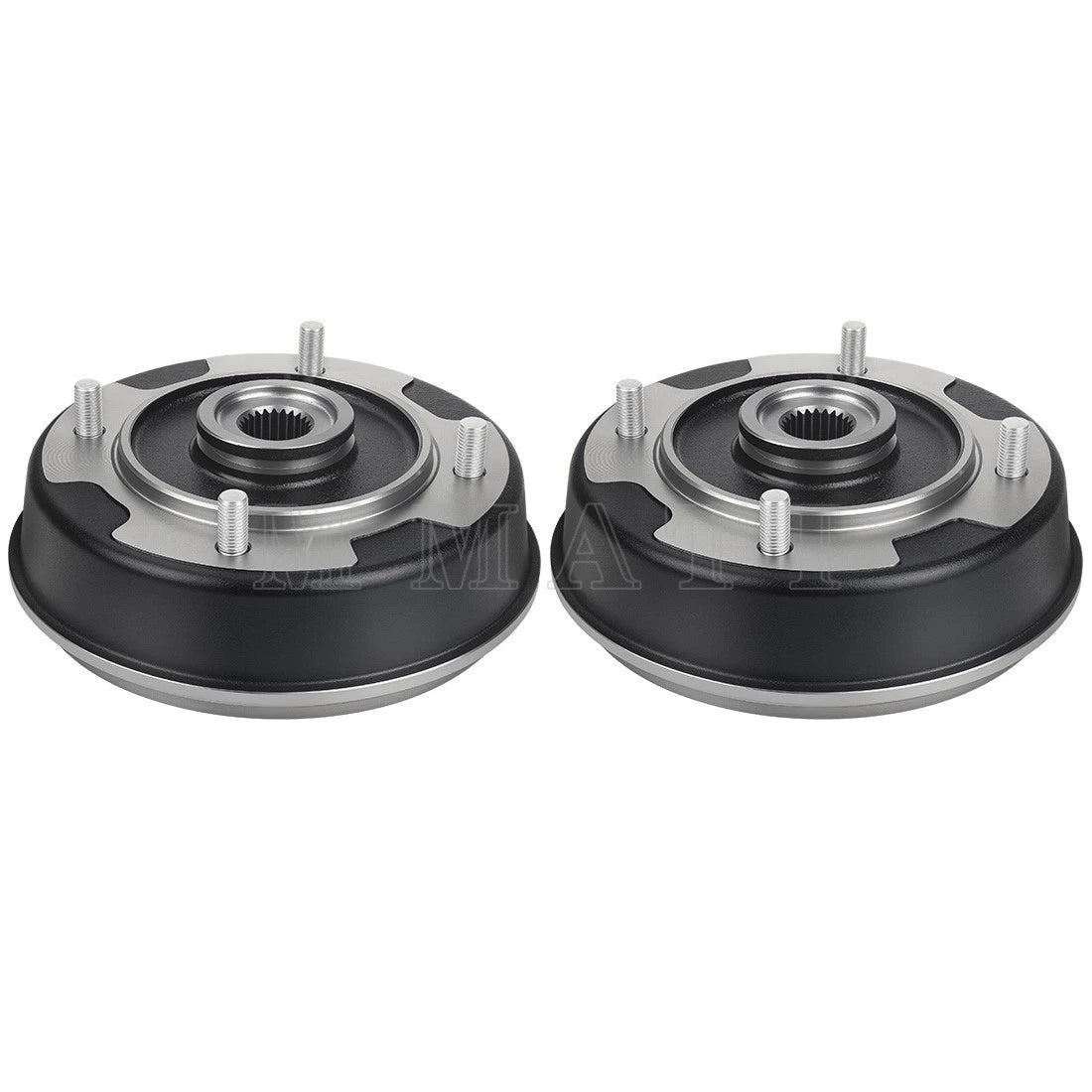 Set of 2 Rear Brake Drums for Kawasaki Mule 500 520 550 (KAF300 KAF300A/B/C/D)
