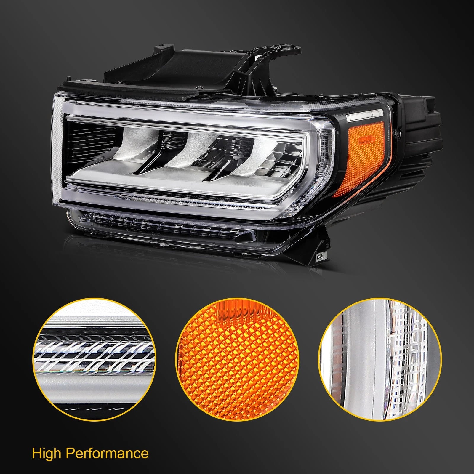 Left Side LED Headlight for GMC Acadia (2020–2023)