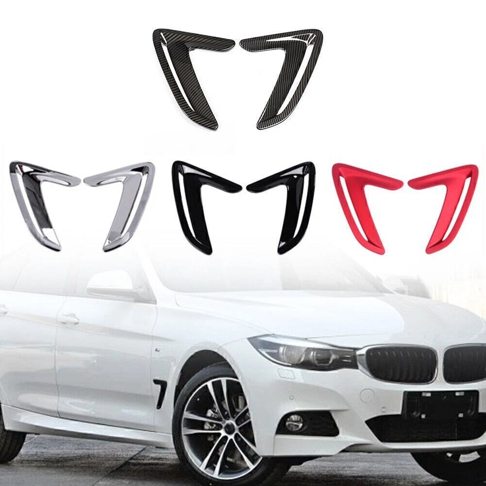 2X Side Body Marker Fender Air Wing Vent Trim for BMW 3 Series GT (2013–2017)