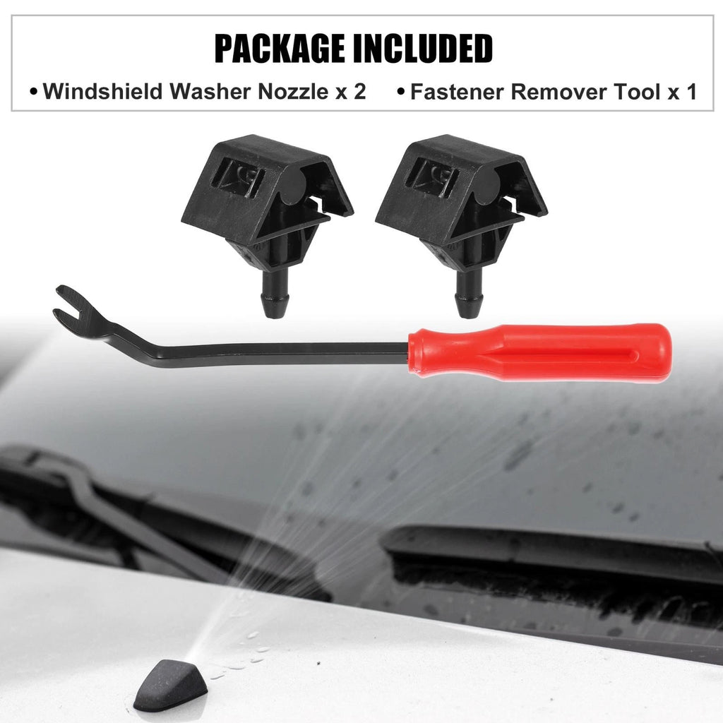 3 Pcs Windshield Washer Nozzle Kit 28932-JD000 for Nissan Qashqai (2007–2013)