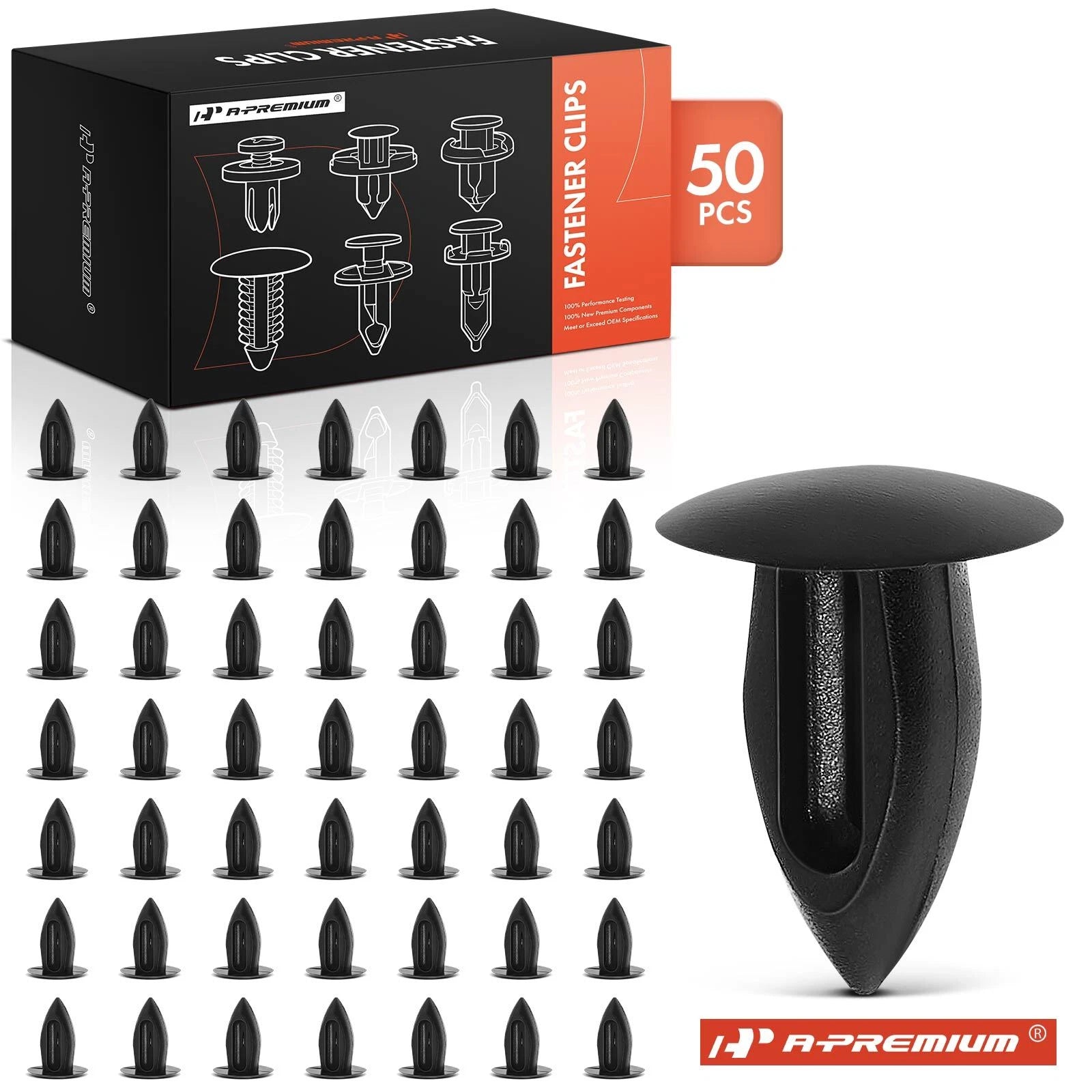 50Pcs Radiator Top Shield Retainer Clips for Ford 