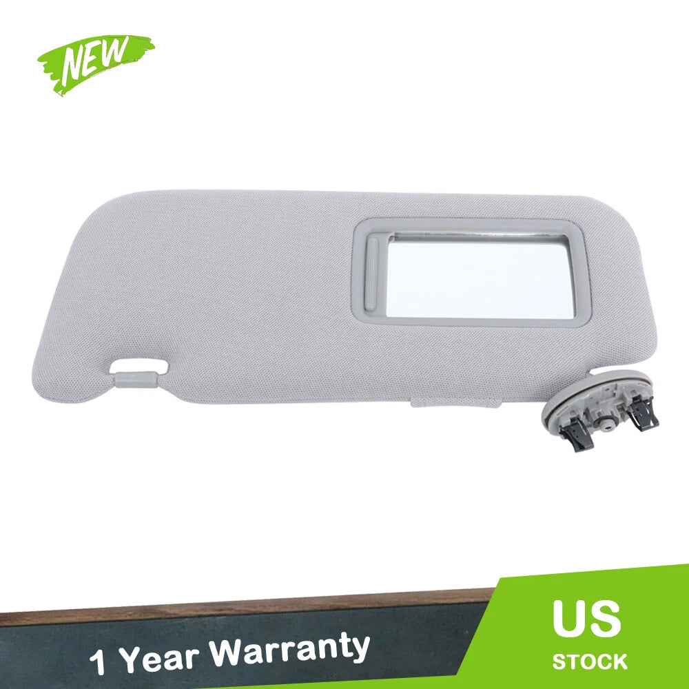 Gray Sun Visor with Mirror for Toyota Corolla (2009–2013) 74320-12E00-B0