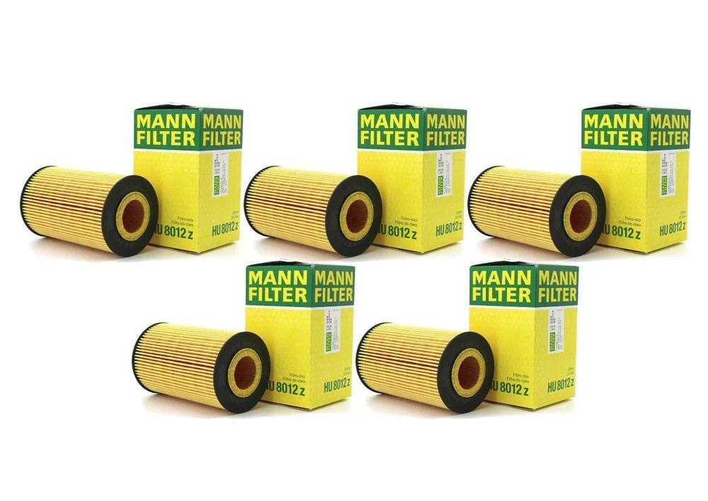 Set of 5 Cartridge Engine Oil Filters for Mercedes W204 W197 (2007–2015)