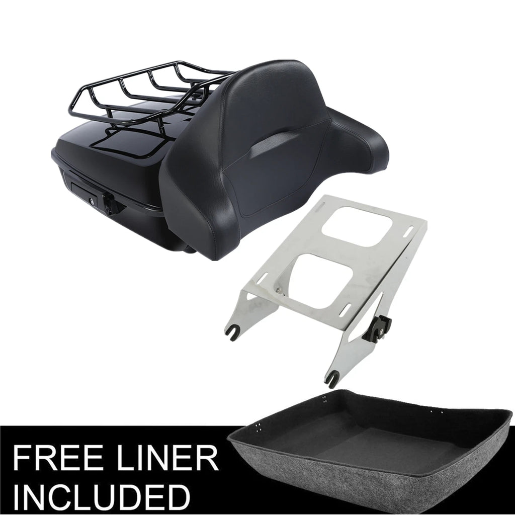 Chopped Trunk Mount Rack Pad for Harley Touring Road Glide King (2014–2026)