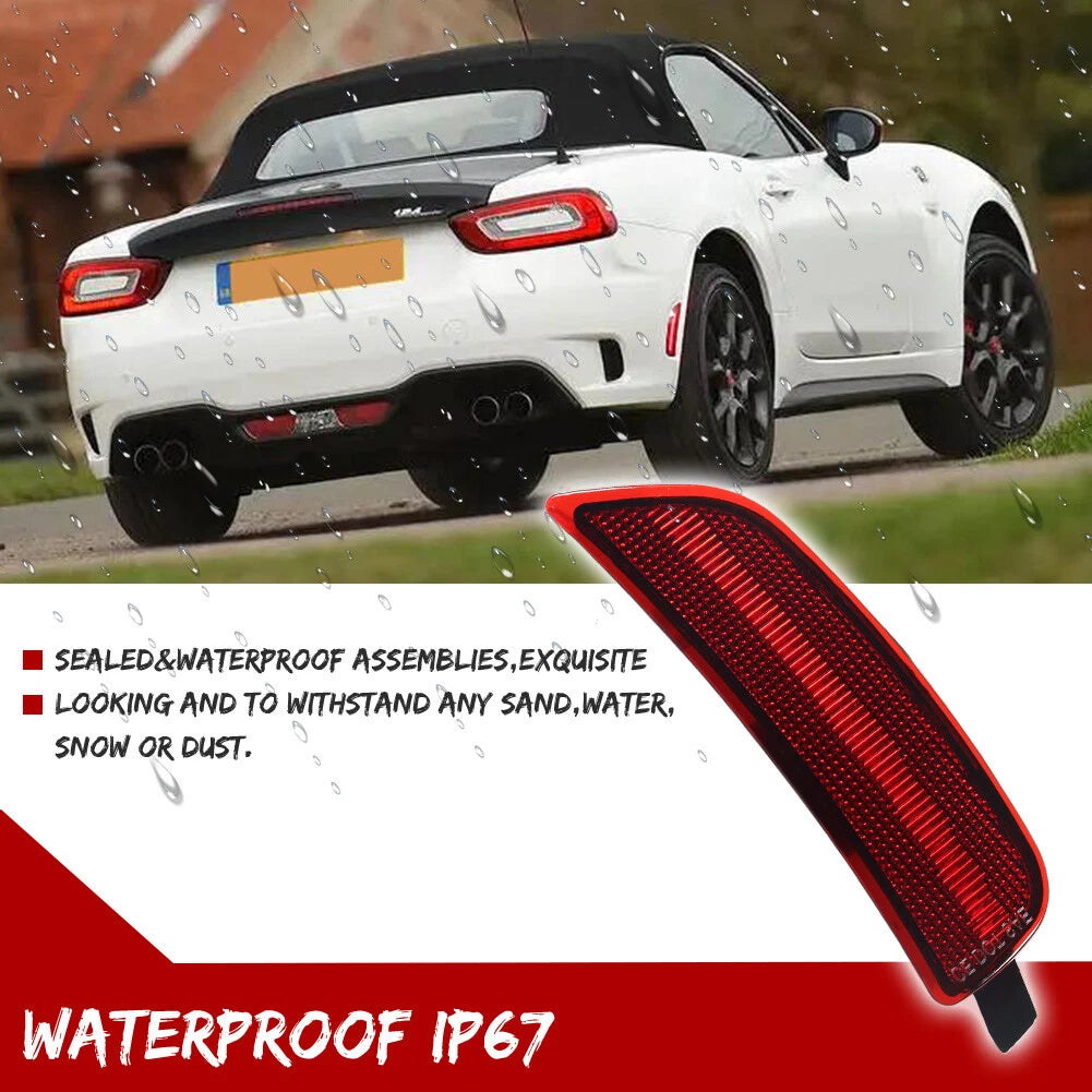 Red LED Rear Bumper Side Marker Lights for Mazda MX-5 Miata (2016–2023)