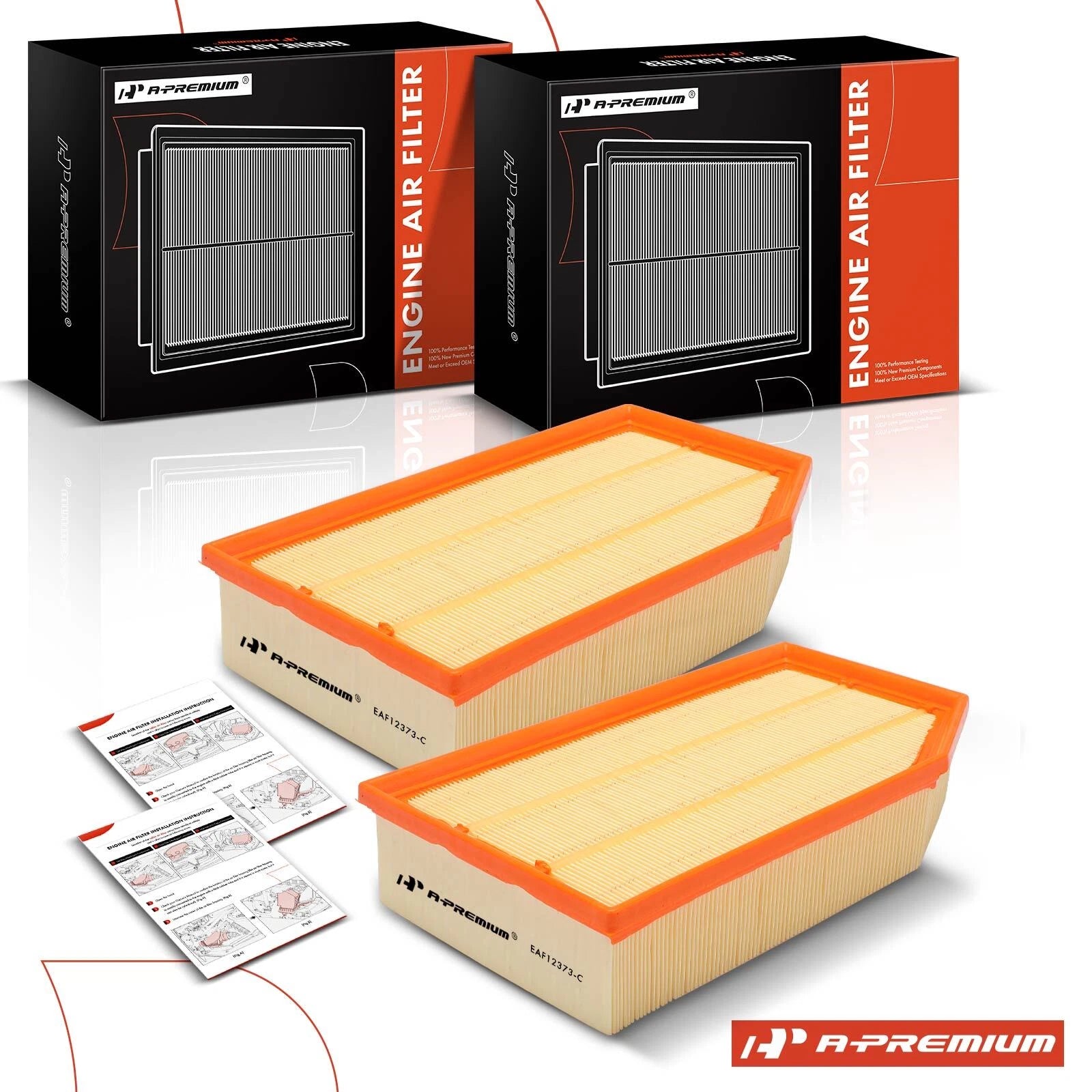 2X Engine Air Filter for Jeep Wrangler Gladiator (2018–2023)