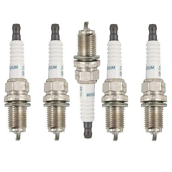 Set of 5 Denso Iridium Spark Plugs for Volvo Audi Honda Mazda Mitsubishi Subaru